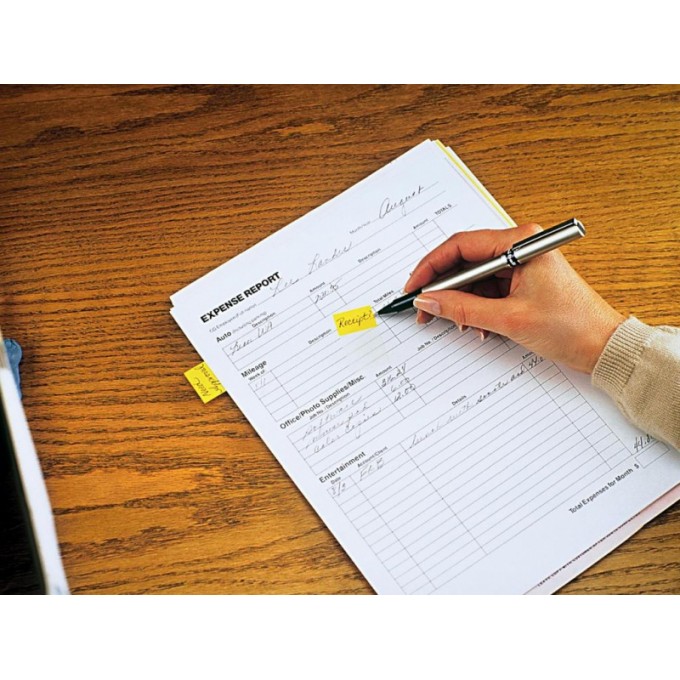 Zakładki indeksujące POST-IT® (680-5), PP, 25,4x43,2mm, 50 kart., żółte