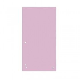 Przekładki DONAU, karton, 1/3 A4, 235x105mm, 100szt., jasnoróżowe