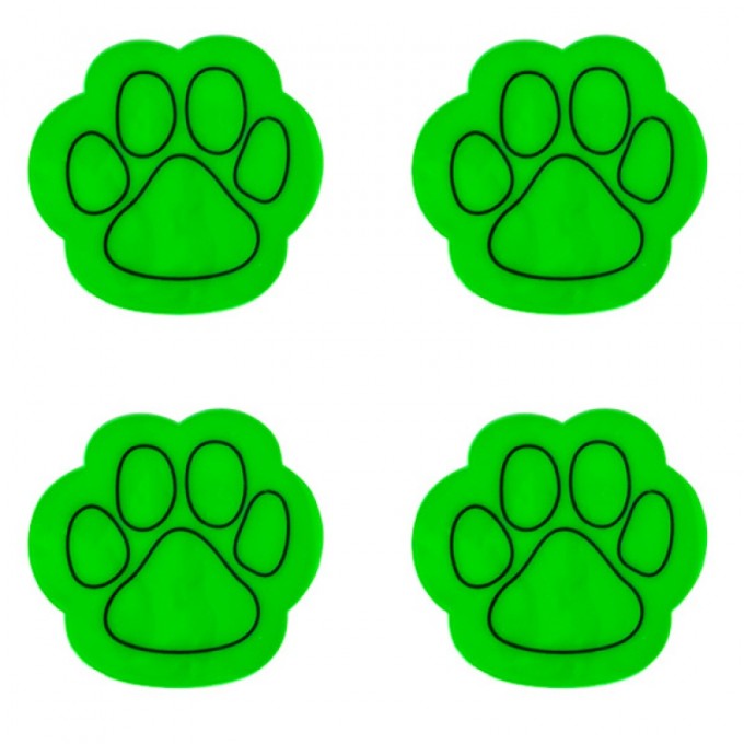 Zestaw odblasków, 5 naklejek + 3 breloki, zawieszka, mix kolorów