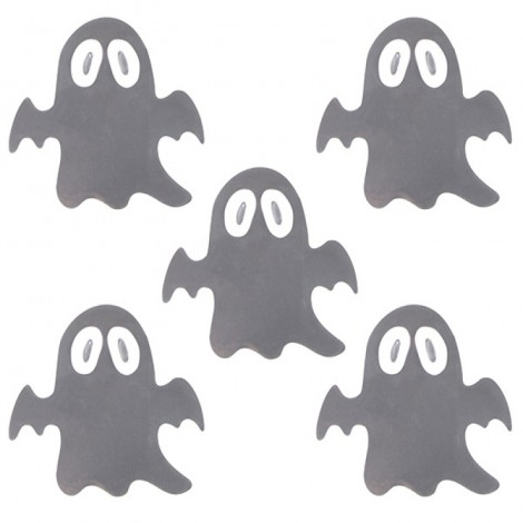 Zestaw odblasków, 5 naklejek + 3 breloki, zawieszka, mix kolorów