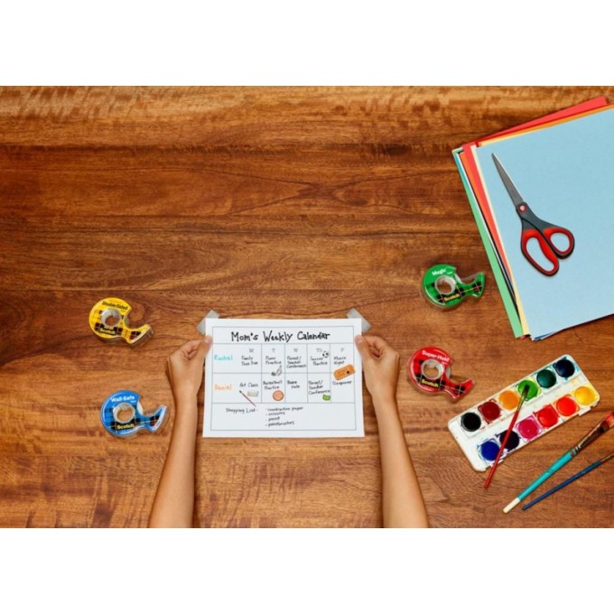 Nożyczki biurowe SCOTCH® (1448), precyzyjne, 20,5cm, czerwono-szare