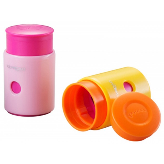 Temperówka KEYROAD Pumpy-Up, plastikowa, pojedyncza, blister, mix kolorów