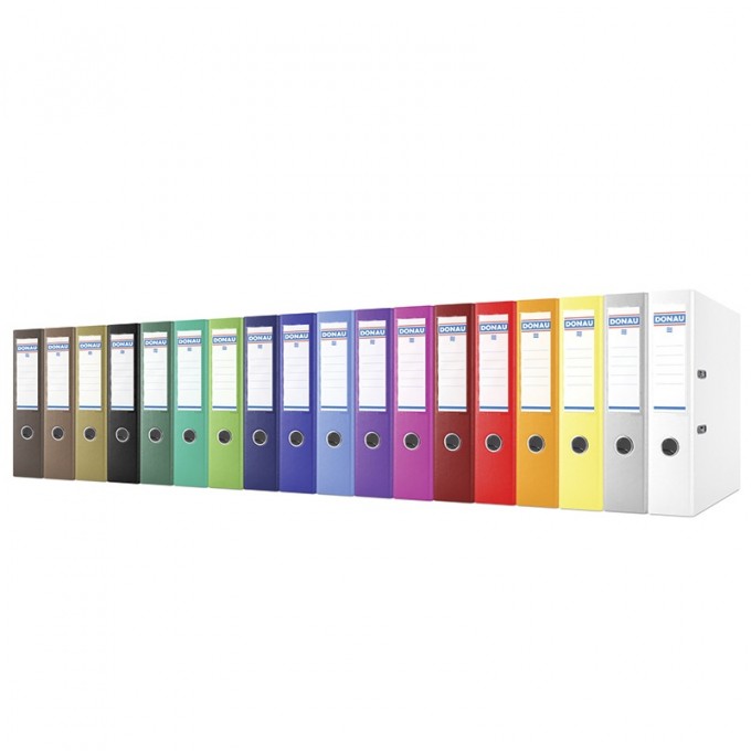 Segregator DONAU Master, PP, A4/75mm, żółty