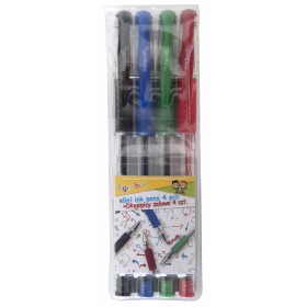 Długopis żelowy GIMBOO Classic, 0,5mm, 4 szt., zawieszka, mix kolorów