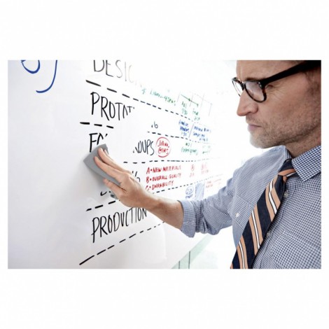 Suchościeralna folia w rolce POST-IT® Dry Erase (DEF4X3-EU), 91x122cm, biała