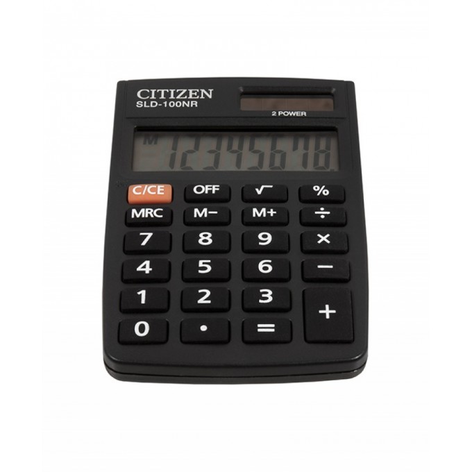 Kalkulator kieszonkowy CITIZEN SLD-100NR, 8-cyfrowy, 88x58mm, czarny