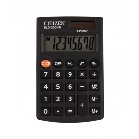 Kalkulator kieszonkowy CITIZEN SLD-200NR, 8-cyfrowy, 98x62mm, czarny