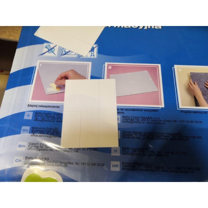 Tablica informacyjna DONAU, 58x46cm, samoprzylepna, brązowa