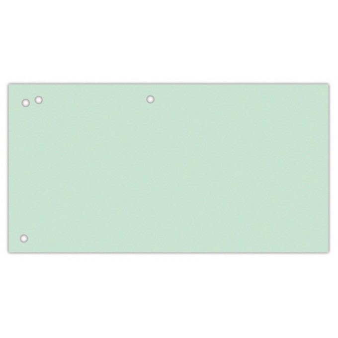 Przekładki OFFICE PRODUCTS, karton, 1/3 A4, 240x105mm, 100szt., zielone