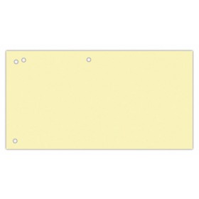 Przekładki OFFICE PRODUCTS, karton, 1/3 A4, 240x105mm, 100szt., żółte