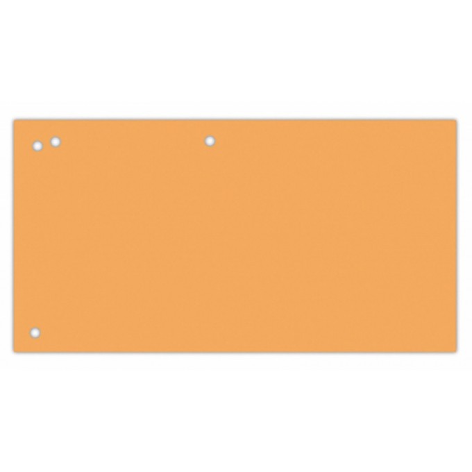 Przekładki OFFICE PRODUCTS, karton, 1/3 A4, 240x105mm, 100szt., pomarańczowe