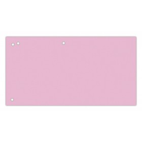 Przekładki OFFICE PRODUCTS, karton, 1/3 A4, 240x105mm, 100szt., różowe