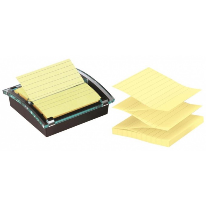 Podajnik do karteczek samoprzylepnych POST-IT® Millenium XL Z-Notes (DS440-SSCYL), czarny, 1 bloczek GRATIS