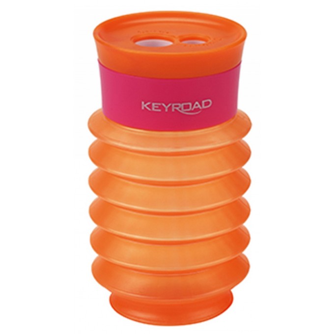 Temperówka KEYROAD Stretch Expandable, plastikowa, podwójna, blister, mix kolorów