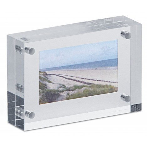 Ramka na zdjęcia MAUL, akrylowa, 75x50x20mm, transparentna