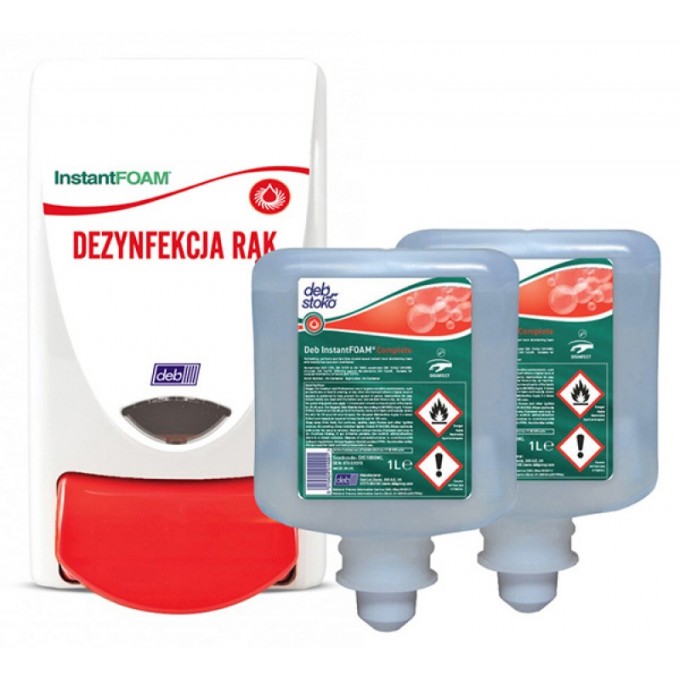 Pianowy środek dezynfekujący DEB Instatn Foam Complete, zapas do dozownika, 1000ml