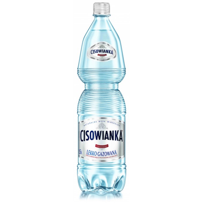 Woda CISOWIANKA, lekko gazowana, butelka plastikowa 1,5l