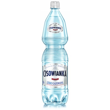 Woda CISOWIANKA, lekko gazowana, butelka plastikowa 1,5l