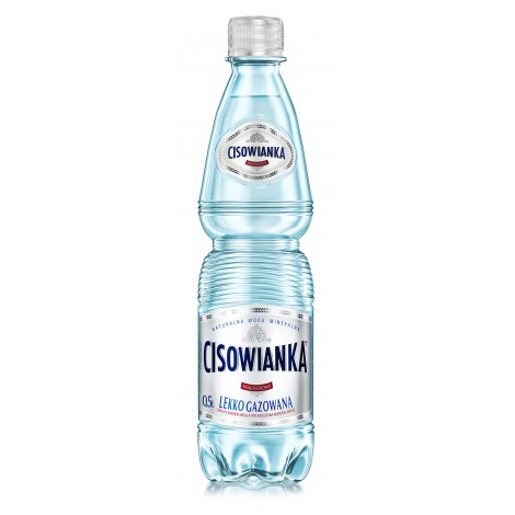 Woda CISOWIANKA, lekko gazowana, butelka plastikowa, 0,5l