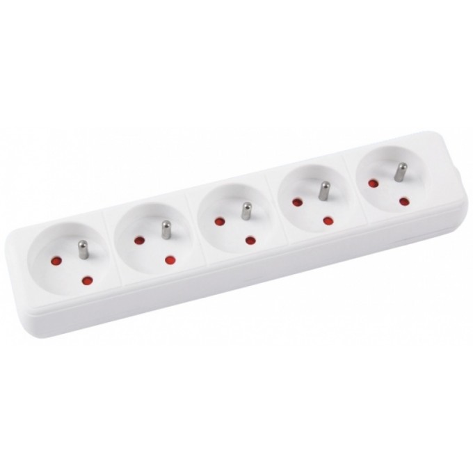 Przedłużacz OFFICE PRODUCTS, 5 gniazd, 5m, z uziemieniem, biały