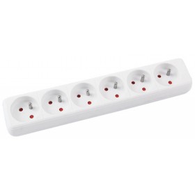 Przedłużacz OFFICE PRODUCTS, 6 gniazd, 5m, z uziemieniem, biały