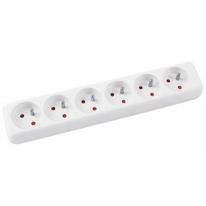 Przedłużacz OFFICE PRODUCTS, 6 gniazd, 5m, z uziemieniem, biały