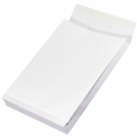 Koperty RBD z taśmą silikonową OFFICE PRODUCTS, HK, C4, 229x324x38mm, 130gsm, 250szt., białe