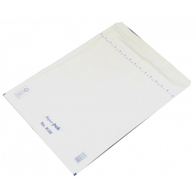 Koperty samoklejące z folią bąbelkową OFFICE PRODUCTS, HK, K20, 350x470mm/370x480mm, 10szt., białe