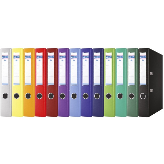 Segregator DONAU Premium-S, PP, A4/50mm, czarny