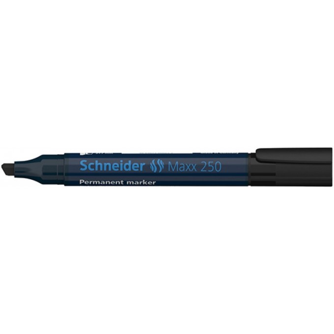 Marker permanentny SCHNEIDER Maxx 250, ścięty, 2-7mm, czarny