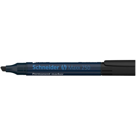 Marker permanentny SCHNEIDER Maxx 250, ścięty, 2-7mm, czarny