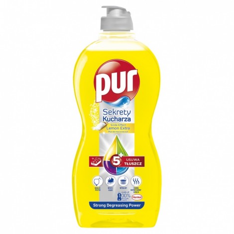 Płyn do mycia naczyń PUR Cytryna, 450ml