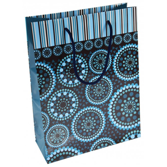 Torebka na prezenty OFFICE PRODUCTS, laminowana, 24x10x32cm, całoroczna, mix wzorów