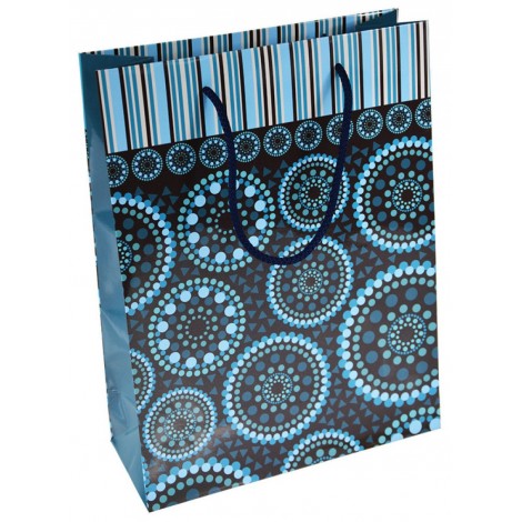 Torebka na prezenty OFFICE PRODUCTS, laminowana, 24x10x32cm, całoroczna, mix wzorów