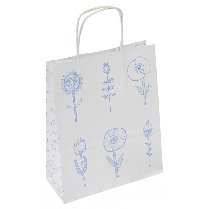 Torebka na prezenty OFFICE PRODUCTS, papierowa, 18x8x22,5cm, jednolita, pastelowa, mix wzorów