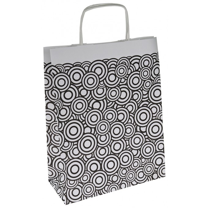 Torebka na prezenty OFFICE PRODUCTS, papierowa, 24x10x32cm, kolorowa, całoroczna, mix wzorów