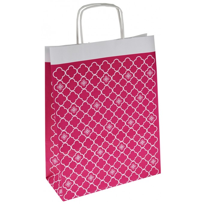 Torebka na prezenty OFFICE PRODUCTS, papierowa, 24x10x32cm, kolorowa, całoroczna, mix wzorów