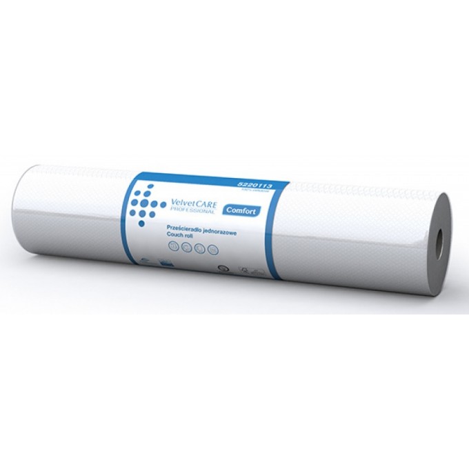 Rolka medyczna celulozowa VELVET Professional, 2-warstwowa, 9 szt., biały