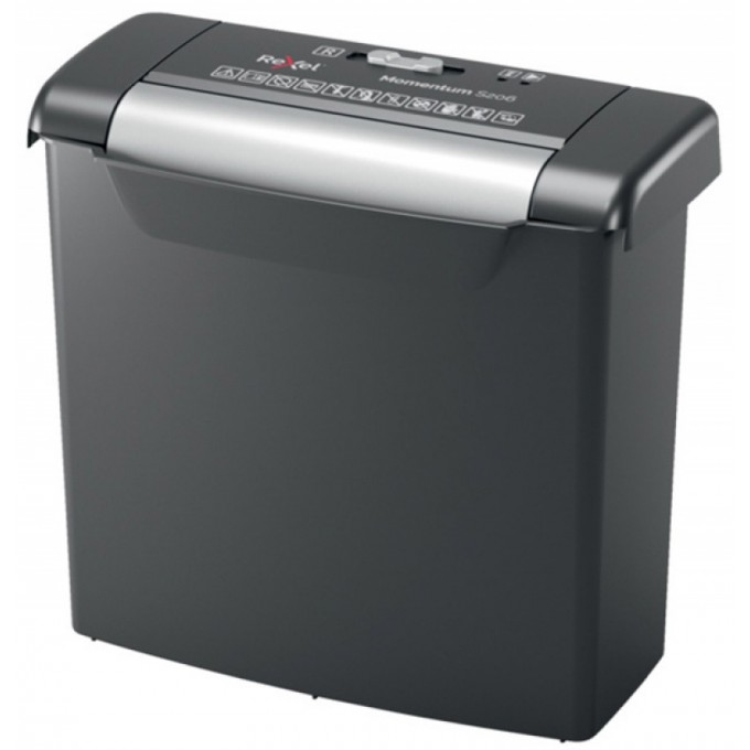 Niszczarka Rexel Momentum S206, paski, P-2, 6 kart., 9l, czarna