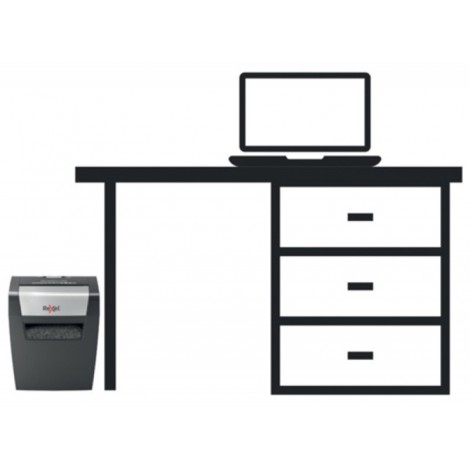 Niszczarka Rexel Momentum X406, konfetti, P-4, 6 kart., 15l, czarna