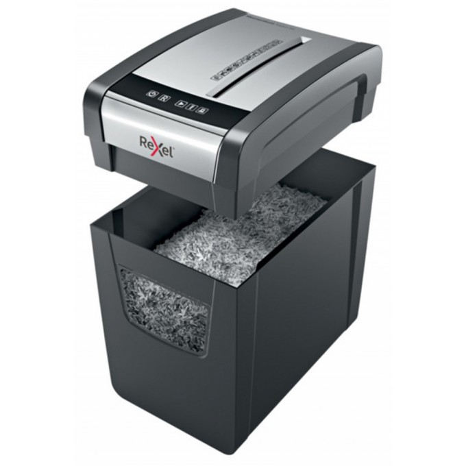 Niszczarka Rexel Momentum X410-SL Slimline, konfetti, P-4, 10 kart., 23l, czarna