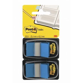 Zakładki indeksujące POST-IT® (680-B2EU), PP, 25,4x43,2mm, 2x50 kart., niebieskie