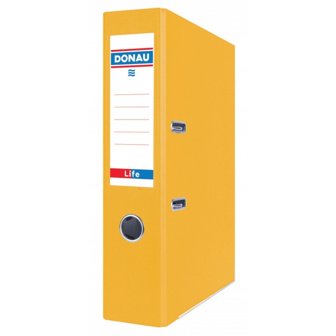 Segregator DONAU Life, neon, A4/75mm, żółty