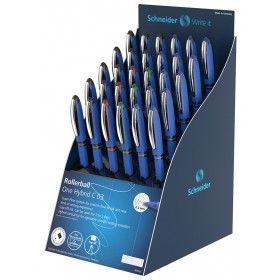 Display piór kulkowych Schneider 30 x One Hybrid C 0,3 mm, miks kolorów