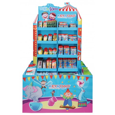 Duży display KEYROAD Back To School, metal, bez wyposażenia, niebieski