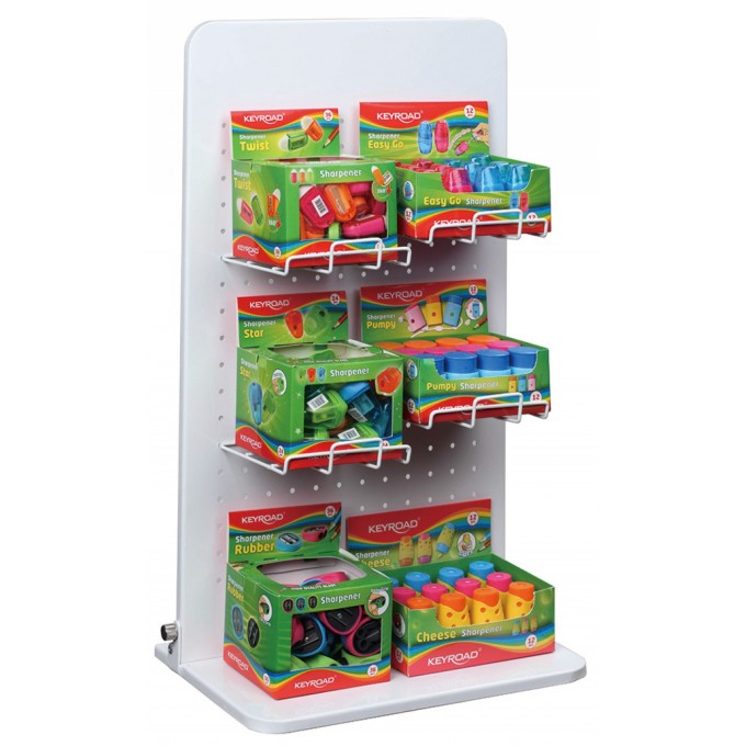 Mały display KEYROAD, metal, składany, bez wyposażenia, biały