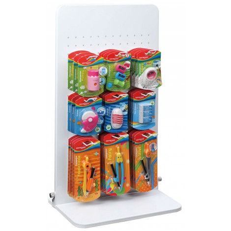 Mały display KEYROAD, metal, składany, bez wyposażenia, biały